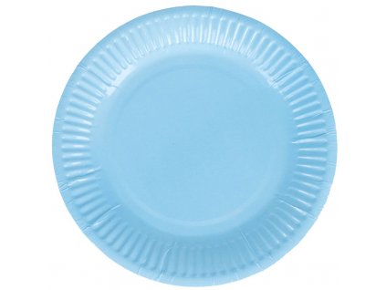 papírový talíř modrý