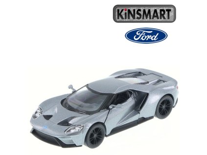 kinsmart 2017 ford gt šedý 1