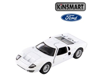 kinsmart 1966 ford gt bílý 1