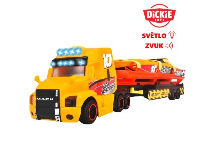 dickie toys tahač s lodí 1