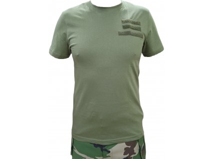 Tričko vojenské SVK s hodnostným označením (Farba Zelená, Veľkosť XS)