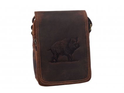 panske kozene crossbody tmavohnedy hunter diviak tophunting