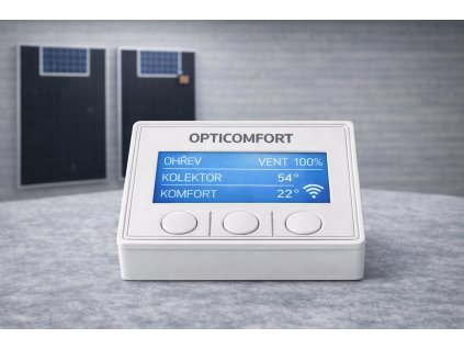 Solární termostat OptiComfort Dxx Regulace teplovzdušných panelů