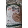 15kg pytel přední strana - dřevěné pelety smrkové Rettenmeir HD+ premium holz pellets