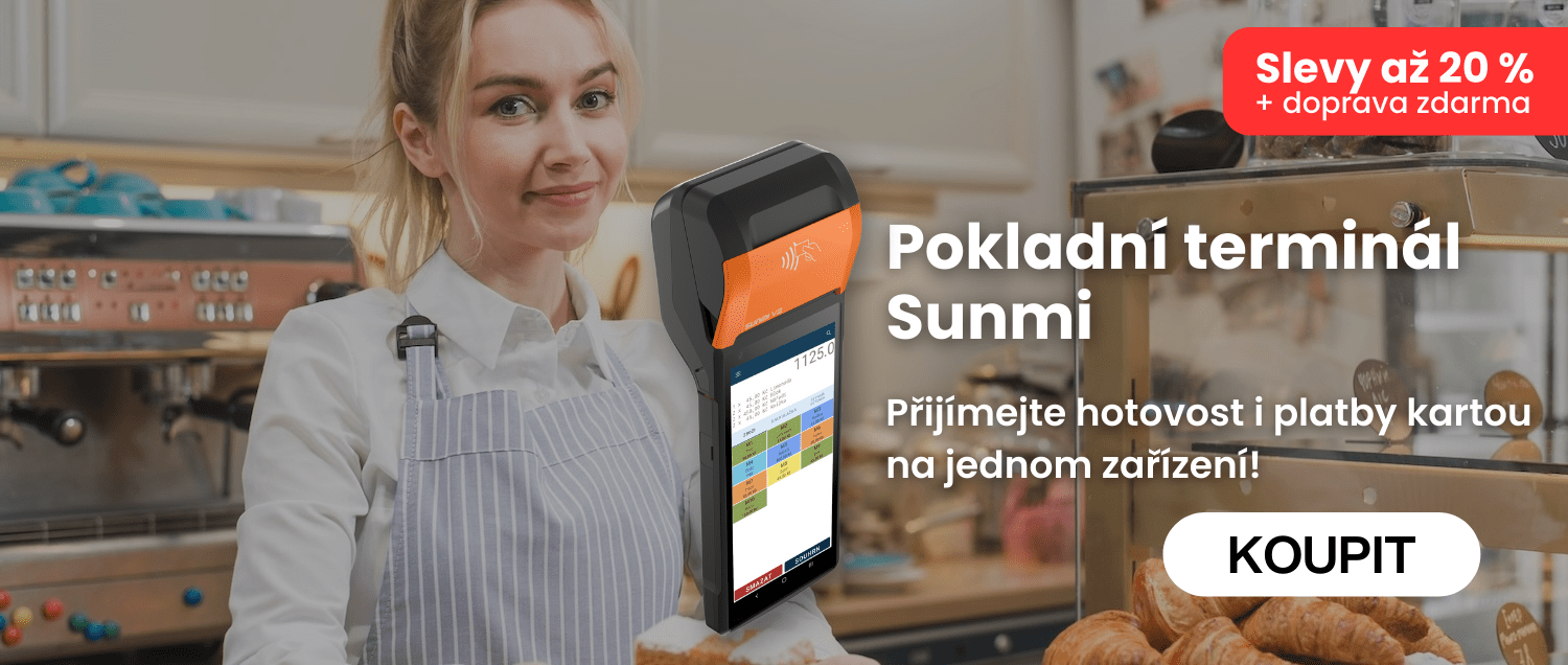 Pokladní terminál  Sunmi. Přijímejte hotovost i platby kartou  na jednom zařízení! - TopKasa.cz