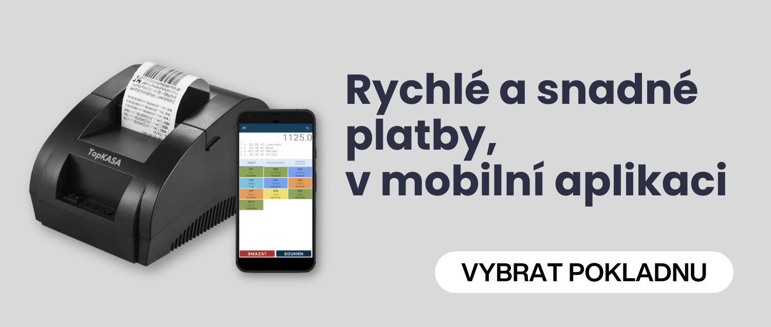 Rychlé a snadné platby, v mobilní aplikaci. Pokladna v mobilu. Vyberte z dostupných pokladních systémů.