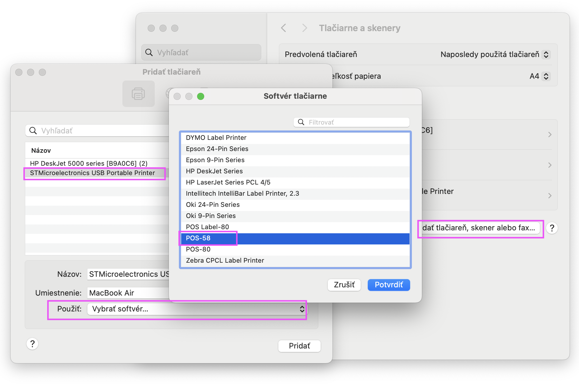 VRP2 nastavenie macOS