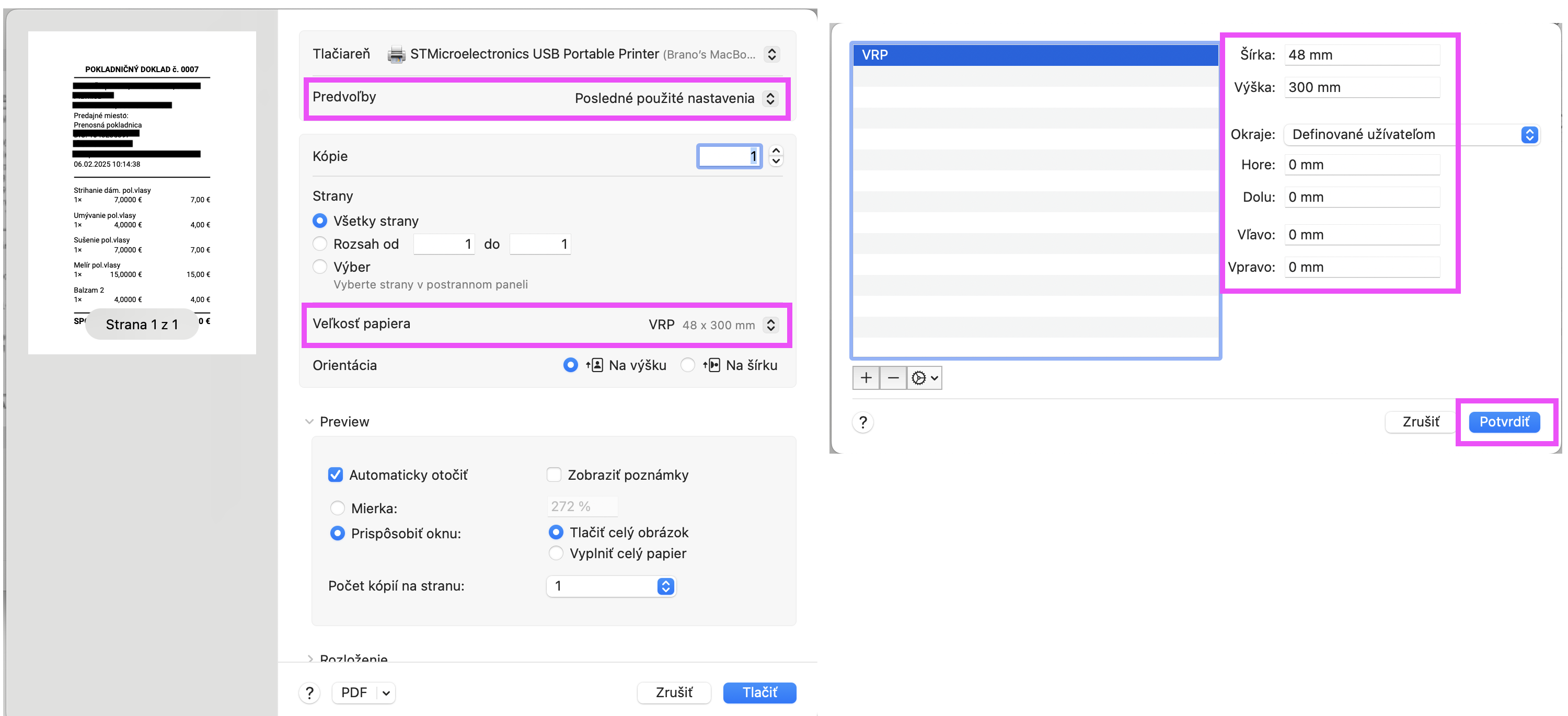 VRP2 nastavenie macOS