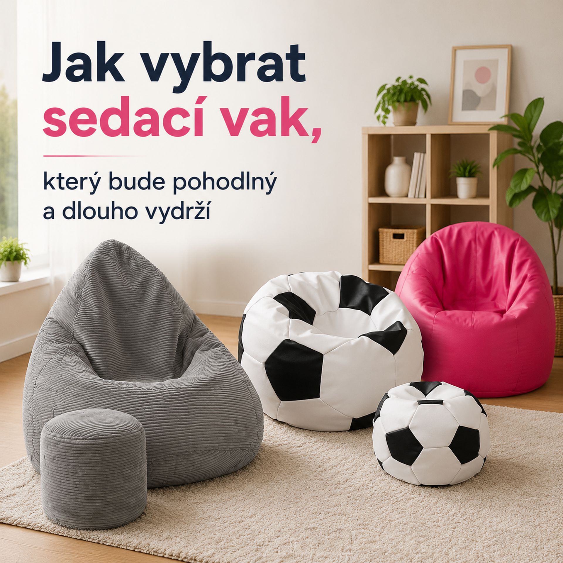 Jak vybrat sedací vak, který bude pohodlný a dlouho vydrží