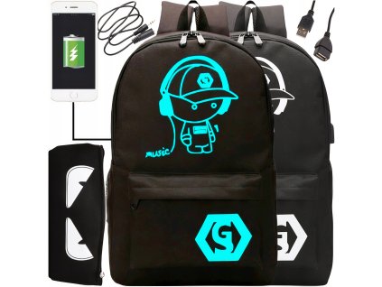 1371 11 1371 11 marshmello skolni batoh penal zamek usb port
