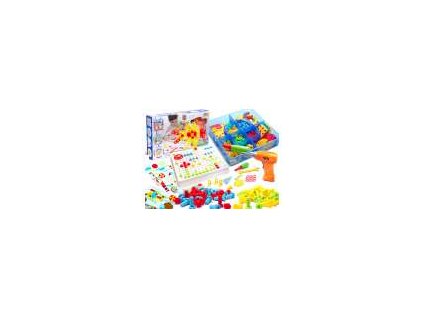 Puzzle Klocki w walizce 6w1 wkretarka 261 el 91285(1) 140x100