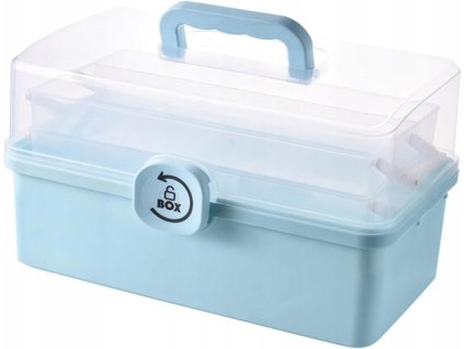 XXL Velky rozkladaci organizer Kontejner Box na leky Tablety 34x21x19 Cm Pocet prepazek za den 5
