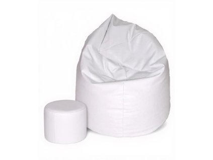 Set sedací vak XXXXL + ZDARMA XL Bílý