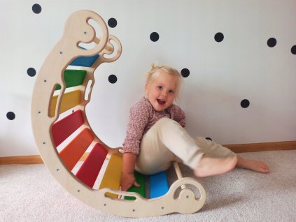 Bujak drewniany Bujaczek Montessori Kolorowy