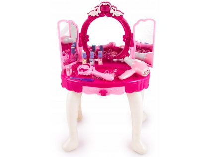 Dětský toaletní stolek růžový