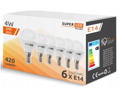 7782 1 led zarovka 4w e14 4000k 6 ks