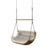 Závěsná houpací lávka XXL TOP KING EXCLUSIVE béžová s hrazdou