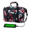 Cestovní taška WIZZAIR 40 x 30 x 20 cm s USB (Barva Šedá / Černá)