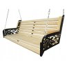 Siedzisko Hustawki Wiszacej 120cm Ozdobne Deski Wzor Monstera