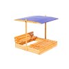 Dřevěné pískoviště se stříškou