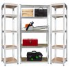 6663 1 kovovy regal 3 ks 5 polic 180 cm