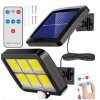 738 2 solarni 100 led svetlo venkovni s cidlem na dalkove ovladani