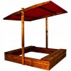 Piaskownica drewniana 120x120 z daszkiem EKO EAN 5904067789067