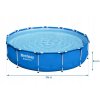 BASEN OGRODOWY STELAZOWY 396x84cm BESTWAY 16w1 Rodzaj stelazowy
