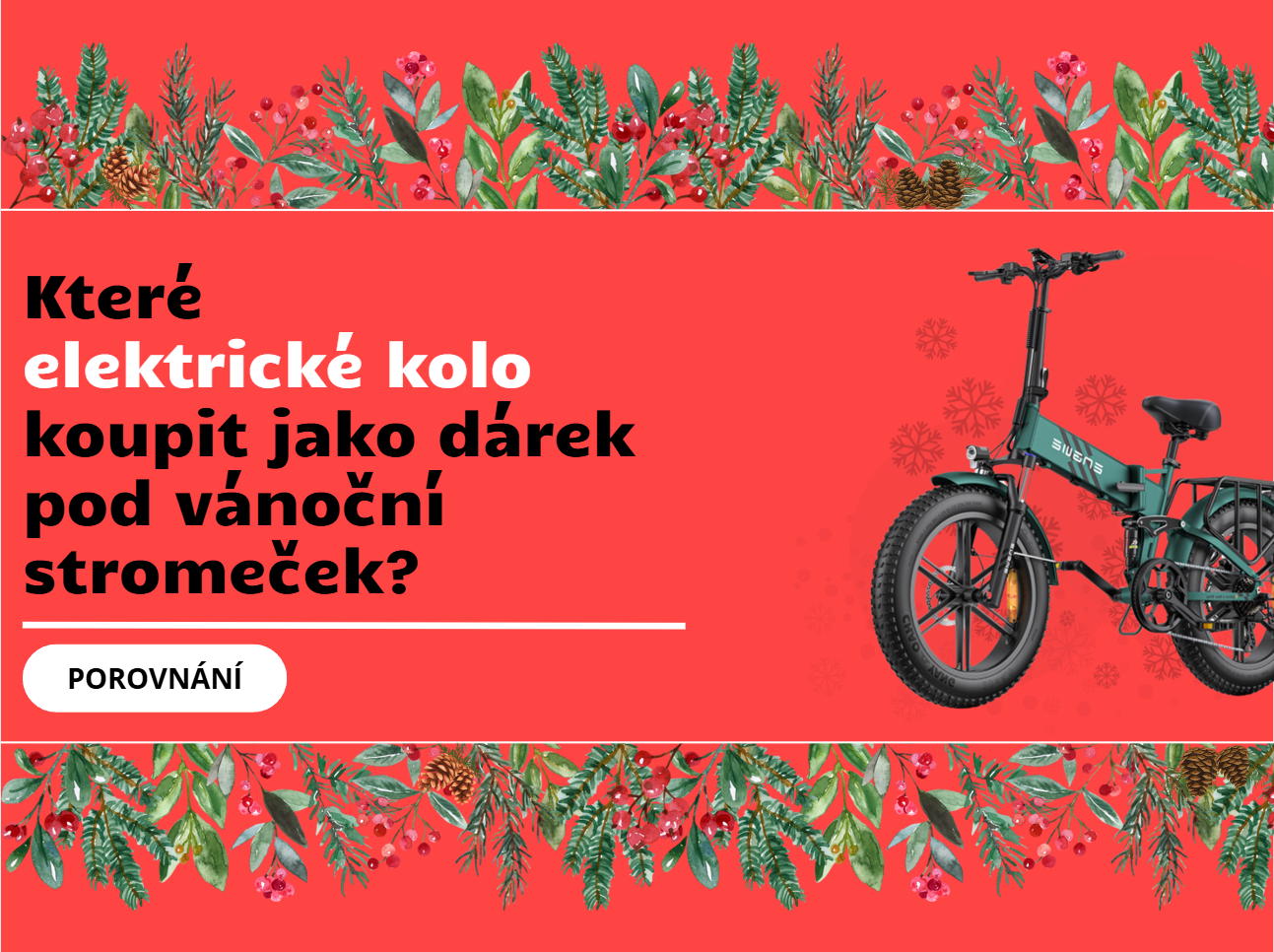 Které elektrické kolo koupit jako dárek pod vánoční stromeček?