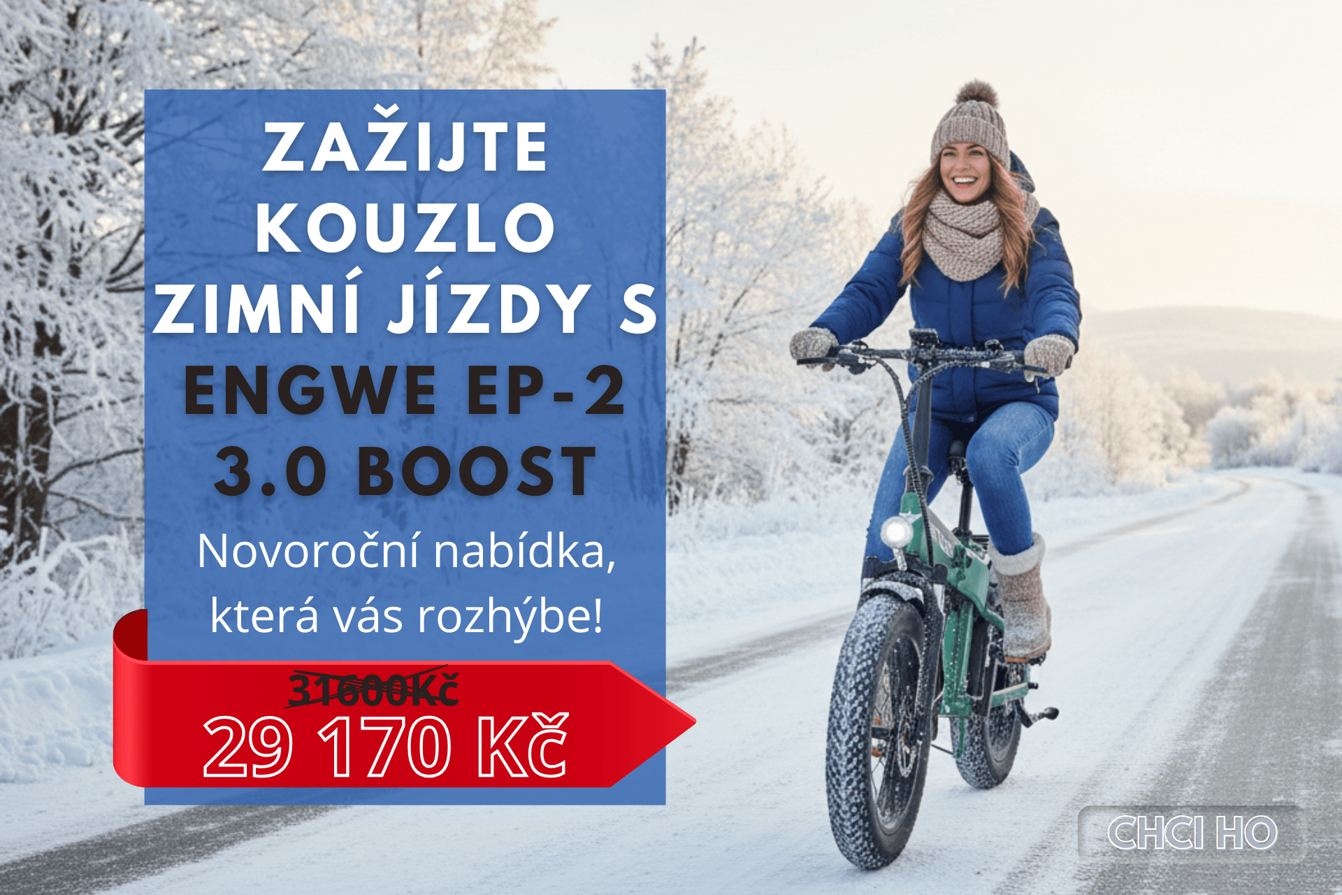 Zažijte kouzlo zimní jízdy s Engwe EP-2 3.0 Boost