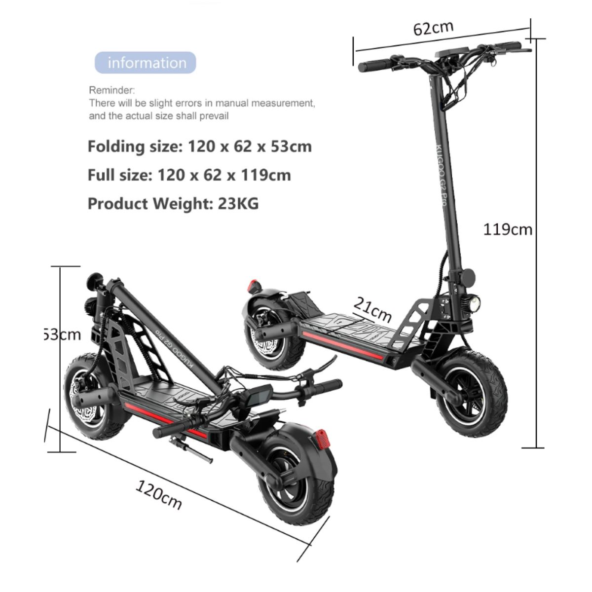 kugoo-g2-pro-rozmery