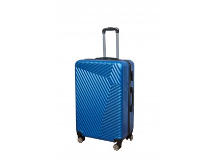 Stredný cestovný kufor do lietadla Squareshine modrý + darček v hodnote 20 eur