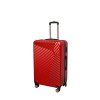 Stredný cestovný kufor do lietadla Squareshine červený