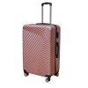 Veľký cestovný kufor na kolieskach Squareshine ružový + darček v hodnote 20 eur