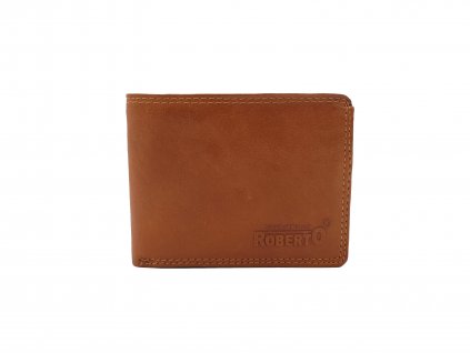 Pánská kožená peněženka Roberto 601 světle hnědá