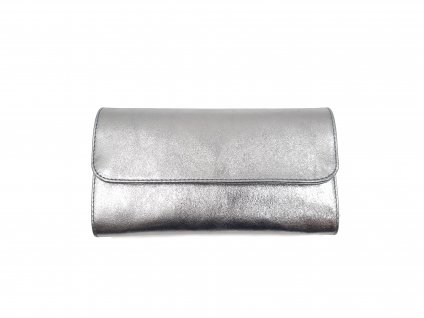 Kožená kabelka PSA 10 stříbrná