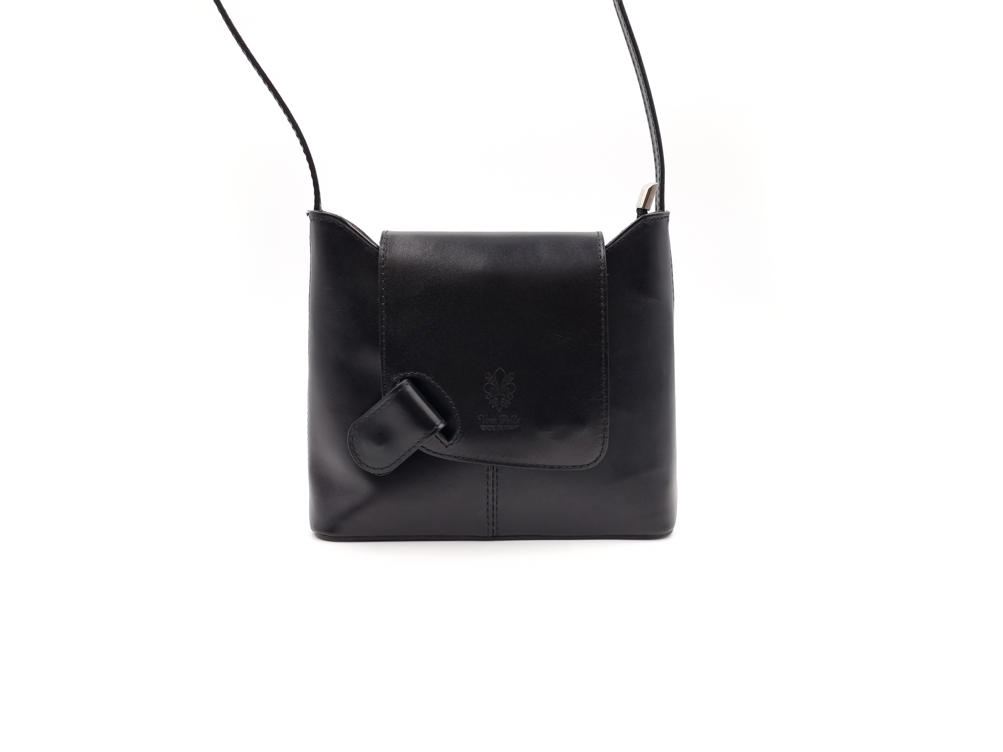 Kožená kabelka T 1512 černá