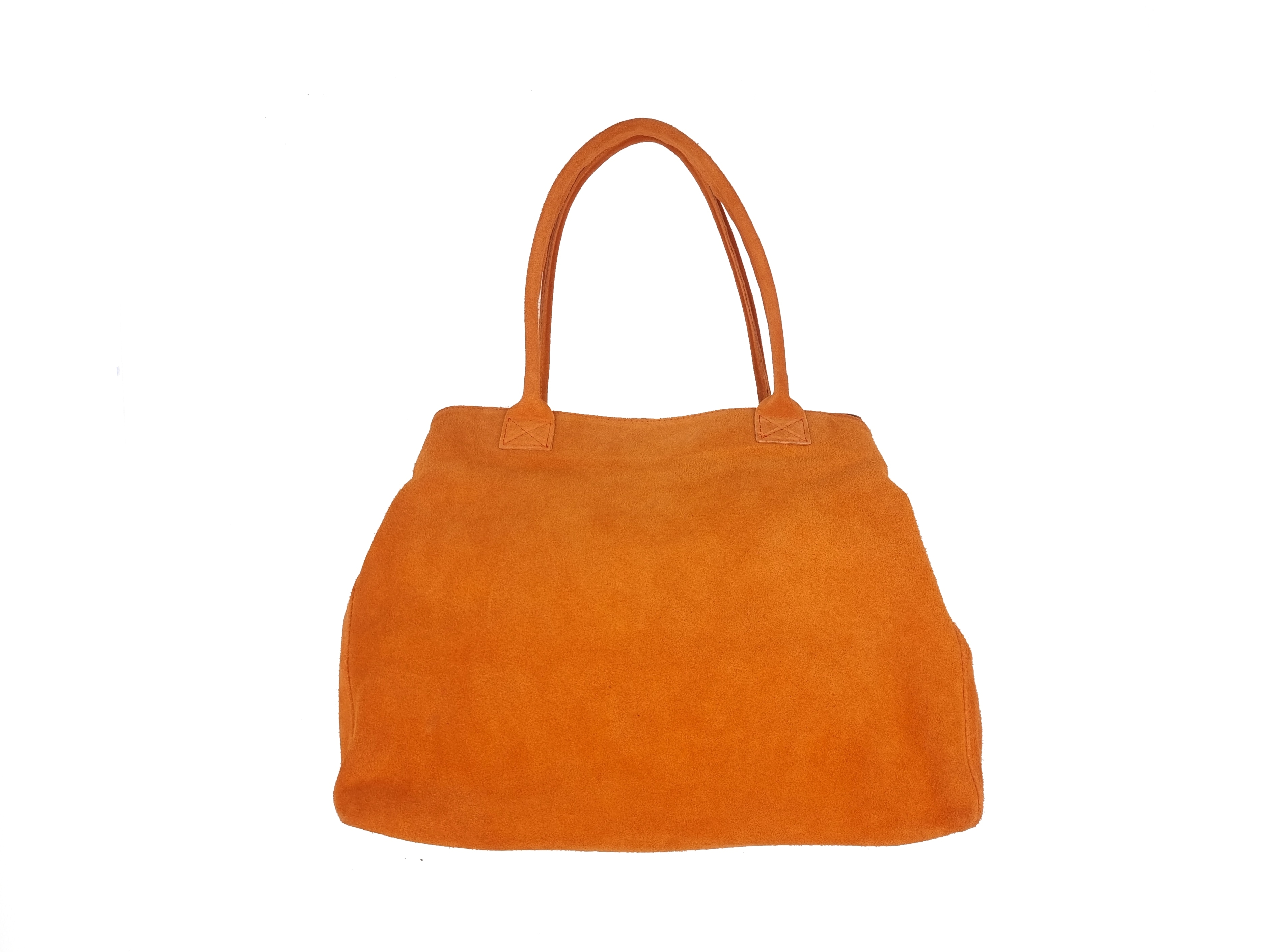 Kožená kabelka SEM oranžová