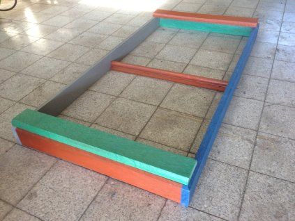07 cb. Zandbakbord 200 cm x 100 cm