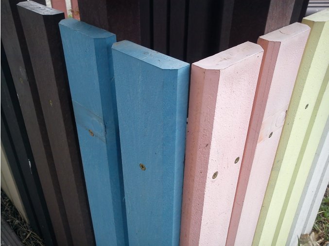 01 da. Chamfered board profile D-100x25-850 mm