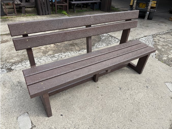 02 ca. All-plastic bench 3+2