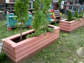 03 bc. Flower pot, brown