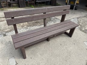 02 ca. All-plastic bench 3+2