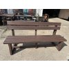 02 cl. All-plastic bench 3+2