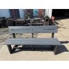 02 cl. All-plastic bench 3+2