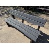 02 cl. All-plastic bench 3+2