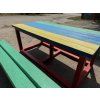 07 eb. Set kindertafel met 2 bankjes zonder rugleuning