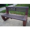02 a. Massive single coloured L-bench seat with backrest