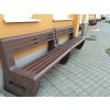 02 a. Massive single coloured L-bench seat with backrest