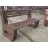 02 a. Massive single coloured L-bench seat with backrest